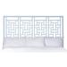 David Francis Furniture Ohana Wicker/Rattan Open-Frame Headboard Wicker/Rattan in Blue | King | Wayfair B5060-K-S151