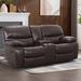 Latitude Run® Meene 77" Faux Leather Pillow Top Arm Reclining Loveseat Faux Leather | 39 H x 77 W x 40 D in | Wayfair