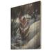 Latitude Run® A Blooming White & Purple Lily Flower In Winter A Blooming White & Purple Lily Flower In Winter II - Unframed Print on Wood Metal | Wayfair