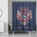 The Holiday Aisle® Shower Curtain Polyester | 74 H x 71 W in | Wayfair 0D16C3657497456FBD3454F81BB76AF5