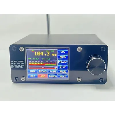 Récepteur radio toutes bandes Si4732 FM LW(MW SW) SSB + écran numérique LCD tactile 2.4 pouces W