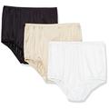 Vanity Fair Damen 3 Pack Perfectly Yours Ravissant Tailored Panty briefs underwear, White/ Black/ Nude, 34 EU