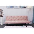 Ucloveria Velvet Sofa Converts Into Sofa Bed Suitable For Family Living Room Apartment Bedroom