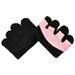 huanledash 1 Pair Fitness Gloves Thickened Sweat Permeable Anti-callus Anti-slip Friction-resistant Four Fingers Weight Lifting Workout Gloves Outdoor Supply