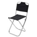 Mortilo Folding Chair Camping Chairs Portable Folding Camping Director Fishing Outdoor BBQ Beach Seat Black Home & Garden Gift