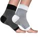 Sports Compression Ankle Brace and Socks Set for Swelling Plantar Fasciitis Sprains and Neuropathy - Elastic Ankle Sleeve Protector for Women and Men - Oblique Stripe Design - 1 Pair