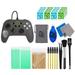 PowerA - Enhanced Wired Controller for Nintendo Switch - Hylian Shield With Cleaning Manual Kit Bolt Axtion Bundle Like New