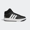 Sneaker ADIDAS SPORTSWEAR "HOOPS MID 3.0 K", Gr. 36, schwarz-weiß (core schwarz, cloud weiß, grau six), Textil, Synthetik, sportlich, Schuhe