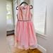 Jessica Simpson Dresses | Girls, Pink Formal Dress. Velvet Lace And Tulle, Jessica Simpson Size 6x | Color: Pink | Size: 6xg