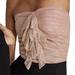 Anthropologie Tops | Maeve Anthropologie Metallic Pink Rose Gold Ruffled Strapless Tube Top - M | Color: Gold/Pink | Size: M