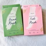 Anthropologie Bath & Body | Hand & Foot Masks | Color: Green/Pink | Size: Os