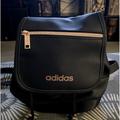 Adidas Bags | Adidas Back Pack With Rose Gold Lettering And Zipper. | Color: Black/Gold | Size: Os