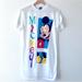 Disney Tops | Disney Vintage Pijama Tee Shirt 90s Disney Micky Mouse White Size Large Youth | Color: Red/White | Size: Lj