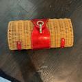 Kate Spade Bags | Kate Spade Bags Kate Spade-Straw Clutch Iridescent Red-Gold Closure | Color: Gold/Red | Size: Os