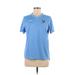 Nike Active T-Shirt: Blue Solid Activewear - Women's Size Medium