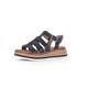 Gabor Women Sandals, Ladies Strappy Sandals,Sandal,Summer Shoe,Summer Sandal,Comfortable,Flat,Black (Schwarz),39 EU / 6 UK
