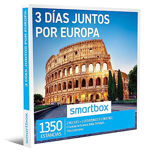Smartbox - Gift box 3 days together by Europe - Gift idea - 2 nights with breakfast or 2 nights for 2 people
