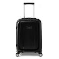 Ted Baker Flying Colours Small Trolley Spinner Suitcase with Front Pocket and USB Smart Feature, Black