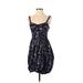 RACHEL Rachel Roy Casual Dress: Purple Acid Wash Print Dresses - Women's Size 0