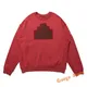 Sweat à capuche Robin E pour homme et femme pull en coton vin rouge col rond CAVEMPT PVD