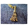 Gold Broom Necklace - Antique Pewter Charm On A Delicate Plated Cable Chain Or Only