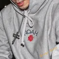 Noah – sweat-shirt à capuche pour hommes et femmes de haute qualité noir gris Rose Logo brodé