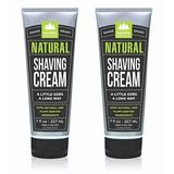 Pacific Shaving Company Natural Shaving Cream - Shea Butter + Vitamin E Shave Cream for Hydrated Sensitive Skin - Clean Formula for a Smooth Anti-Redness + Irritation-Free Shave Cream (7 Oz 2 Pack)