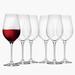 Set of Six Red 15-OZ Wine Glasses