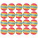 20pcs 42mm Golfs Rainbow Ball Indoor Golfs Hitting Putting Practice Aids