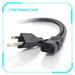 KONKIN BOO Compatible AC Power Cord Outlet Socket Cable Plug Lead Replacement for PLANAR PX2230MW 997-5983-00 997-5983-00-DT PT1910MX-BK 997-3985-00 LED LCD Touchscreen Monitor