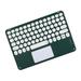 Bluetooth Keyboard Multi Device Keyboard Rechargeable Bluetooth with Number Pad Ergonomic Design Full Size Stable Connection Keyboard for iPad iPhone Mac iOS Android Windows - Dark green