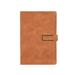 Writing Notebook Organizer Travel Journal Vintage Business Binder Refillable Steno Memo Notepad Planner Diary - brown