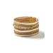 Plus Size Women's Multi Layer Magnetic Bracelet by Accessories For All in Gold