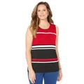 Plus Size Women's Liz&Me® Classic Shell by Liz&Me in Classic Red Stripes (Size 5X)