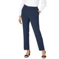 Plus Size Women's Bi-Stretch Slim Straight Pant by Jessica London in Navy (Size 20 W)