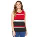 Plus Size Women's Liz&Me® Classic Shell by Liz&Me in Classic Red Stripes (Size 2X)