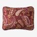 BH Studio Reversible Quilted Sham by BH Studio in Garnet Paisley (Size KING) Pillow