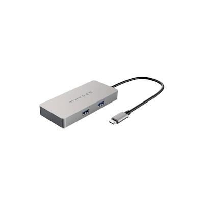 Targus HDMB2-GL 2 Port USB-C® (USB 3.2 Gen 2) Multiport Hub Silber