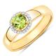 Rafaela Donata - Ring Sterling Silber Peridot in Gelbgold Ringe Damen