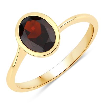 Rafaela Donata Ring Sterling Silber Granat in Gelbgold 56 Damen Image