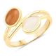 Rafaela Donata - Ring Sterling Silber Mondstein in Gelbgold Ringe Damen