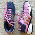 Adidas Shoes | Adidas Barricade "Hope" Pink & Blue Tennis Shoes 9.5 Wide Fit | Color: Blue/Pink | Size: 9.5