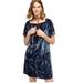 Anthropologie Dresses | Anthropologie Floreat Blue Crushed Velvet Dress With Pockets Size Small Euc | Color: Blue | Size: S
