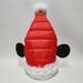 Disney Accessories | Disney Mickey Mouse Quilted Santa Hat Christmas Holiday Adult One Size As Is | Color: Red/White | Size: Os