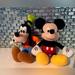 Disney Toys | Mickey Mouse 10” & Goofy 11” Disney Store Plush Lot Of 2 | Color: Black/Red | Size: One Size