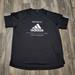 Adidas Shirts | Adidas Team Issue Three Stripe Life Athletic Tee Shirt Athletic Top Size Xl | Color: Black/White | Size: Xl