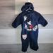 Disney One Pieces | Disney Baby Mickey Fleece One Piece 0-3 Months | Color: Blue | Size: 0-3mb