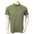 Adidas Shirts | Adidas Mens Polo Shirt Green Striped Short Sleeve Collar L | Color: Green/White | Size: L