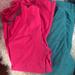 Nike Tops | Bundle Two Long Sleeve V Neck Athletic Tees | Color: Green/Pink | Size: S