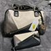 Jessica Simpson Bags | Cute Jessica Simpson Purse With Matching Wallet New | Color: Black/Gray | Size: Medium Duffle Bag Style